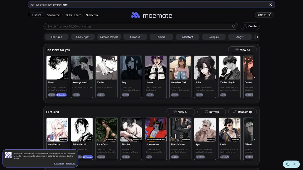 Kindroid Interface